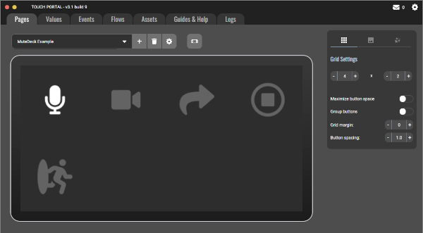 TouchPortal Page